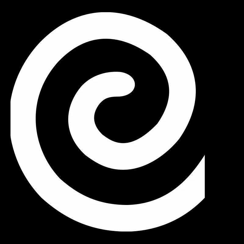 Monochrome spiral