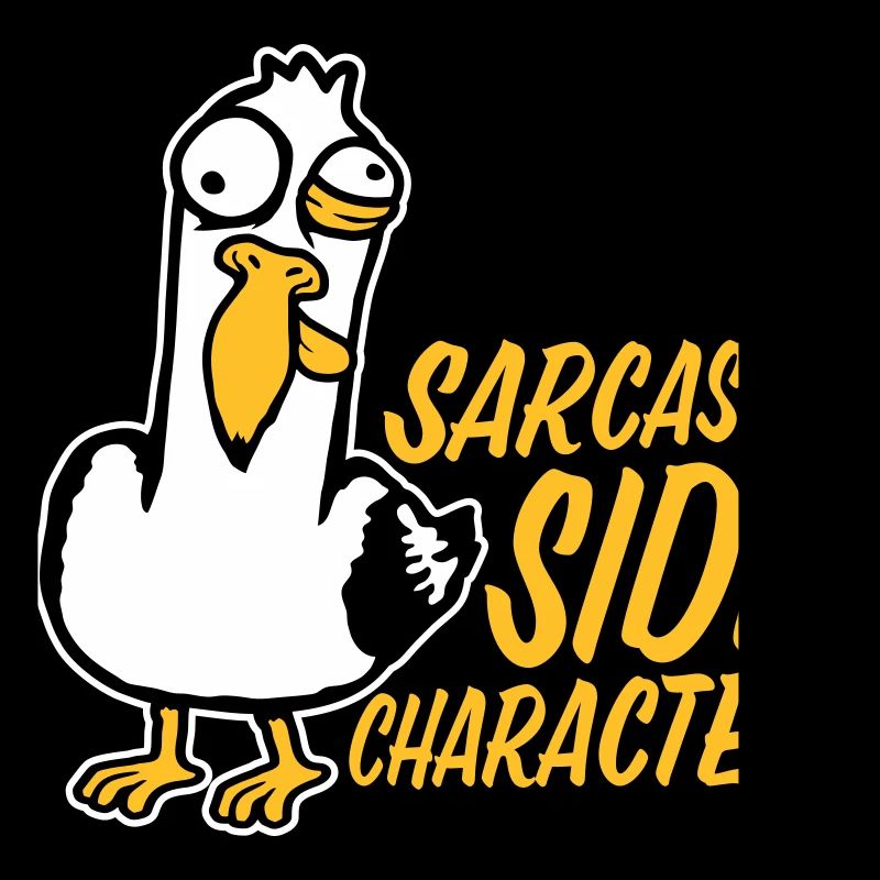 Verrückte Möwe Sarcastic Side Character Lustig