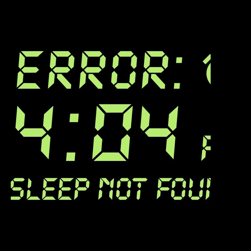 Error 404, sleep not found programmer gamble