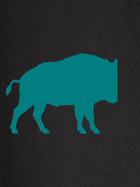 Wild Boar Silhouette Blue