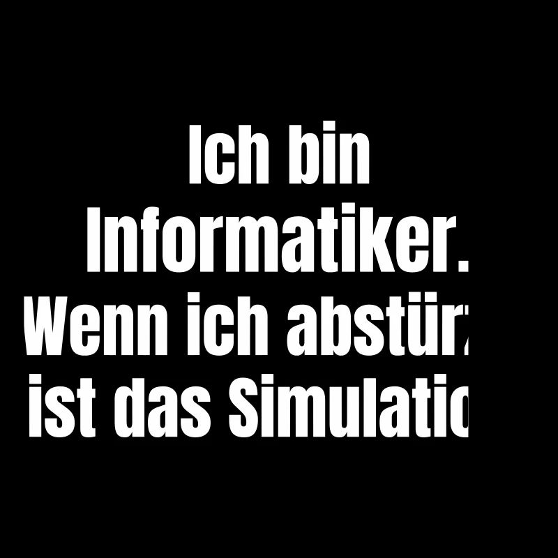 Je suis informaticien – crash comme simulation