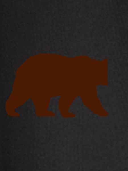 Bear Silhouette Brown