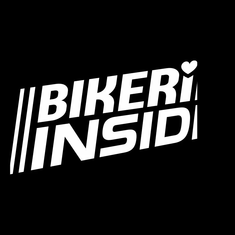 Lettres intérieures Bikerin (couleur changeable)