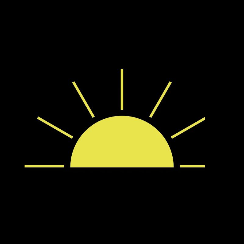 Rising or setting sun