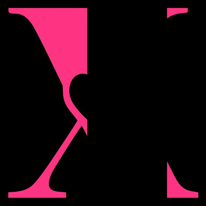 Lettre x Lettre initiale avec coeur