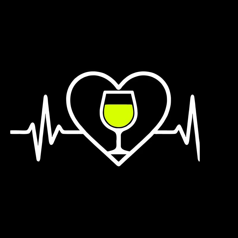 Weißwein Herz