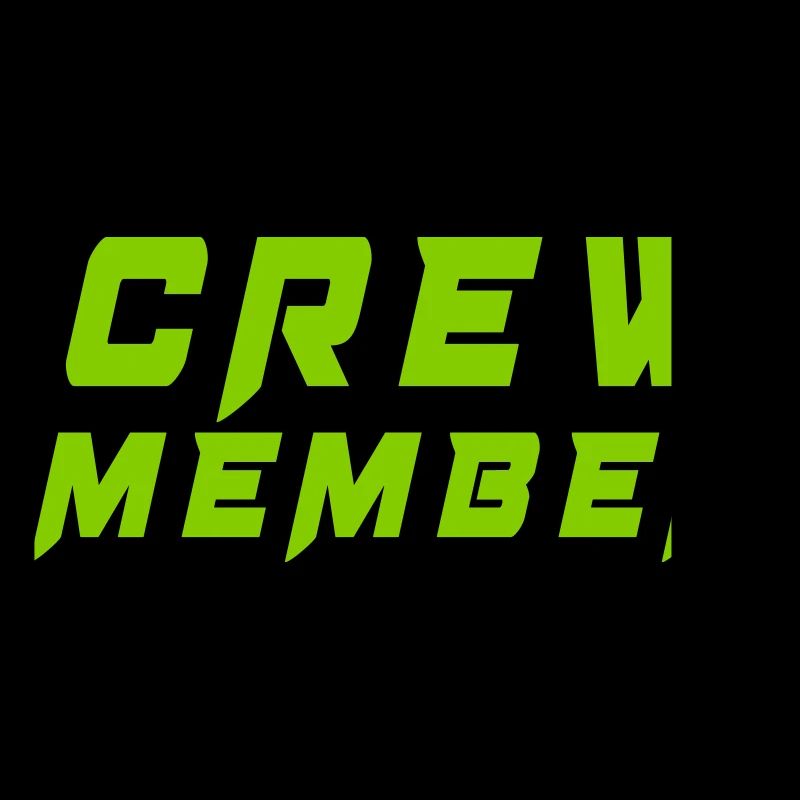 Crew member lettering
