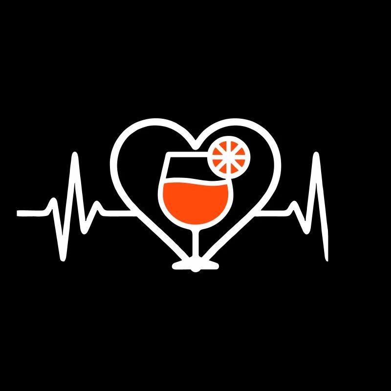 Spritz Heart Cocktail Aperitif