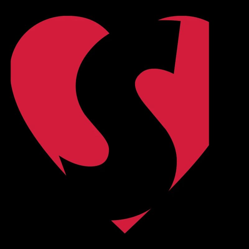 Herz S - I love S - Buchstabe S
