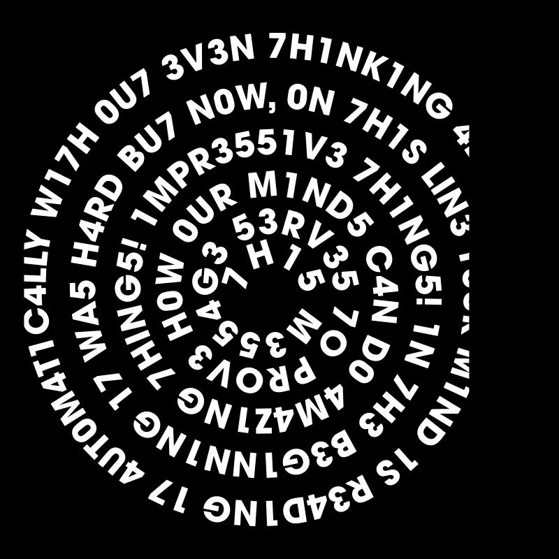 Spirale Leetspeak – Nerd Code 1337 Geek Design