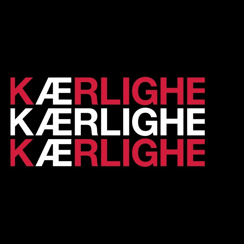 LOVE Danemark Danemark Drapeau danois