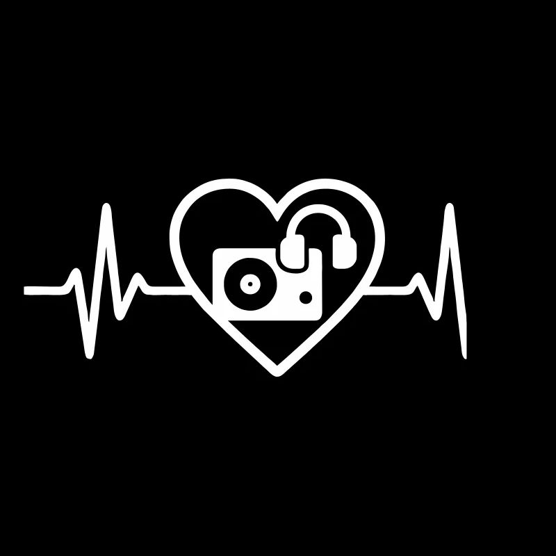 DJ Cœur Platine Casque