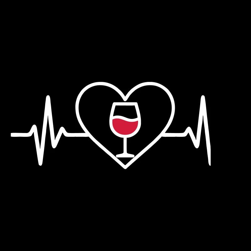 Rotwein Herz