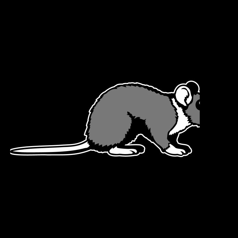 Profil secondaire de rat Mignon, bande dessinée drôle d’animal rongeur
