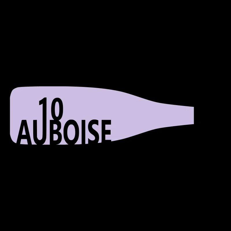 Bouteille de vin effervescent aube