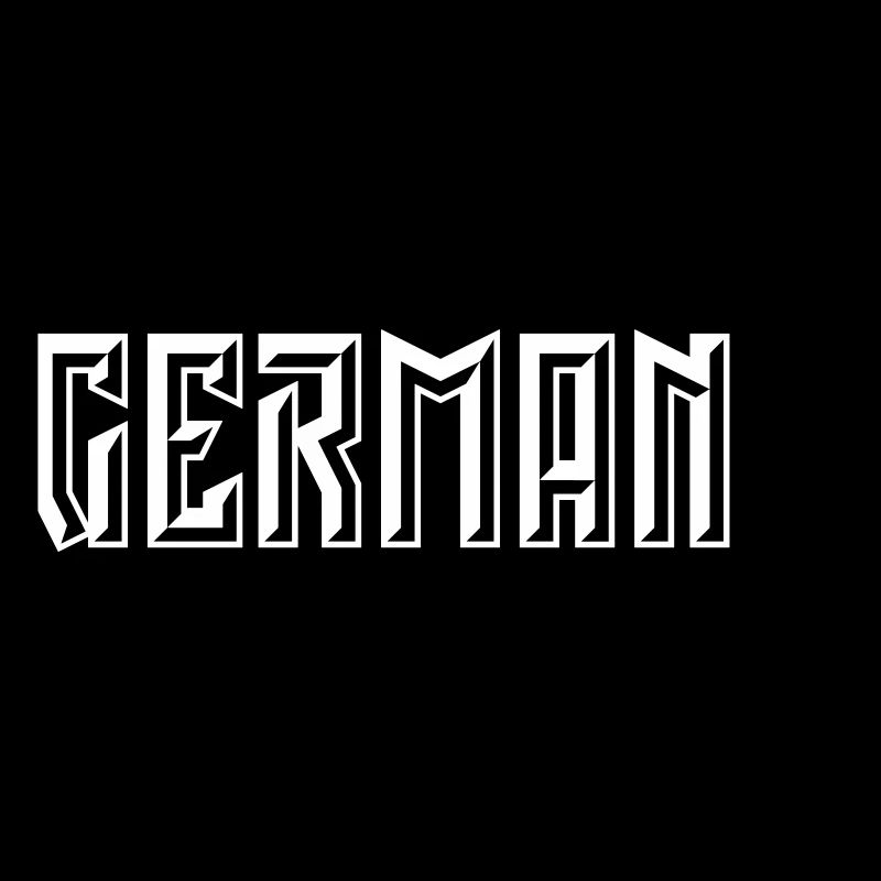Germany Lettering (Relief / 3D / White)