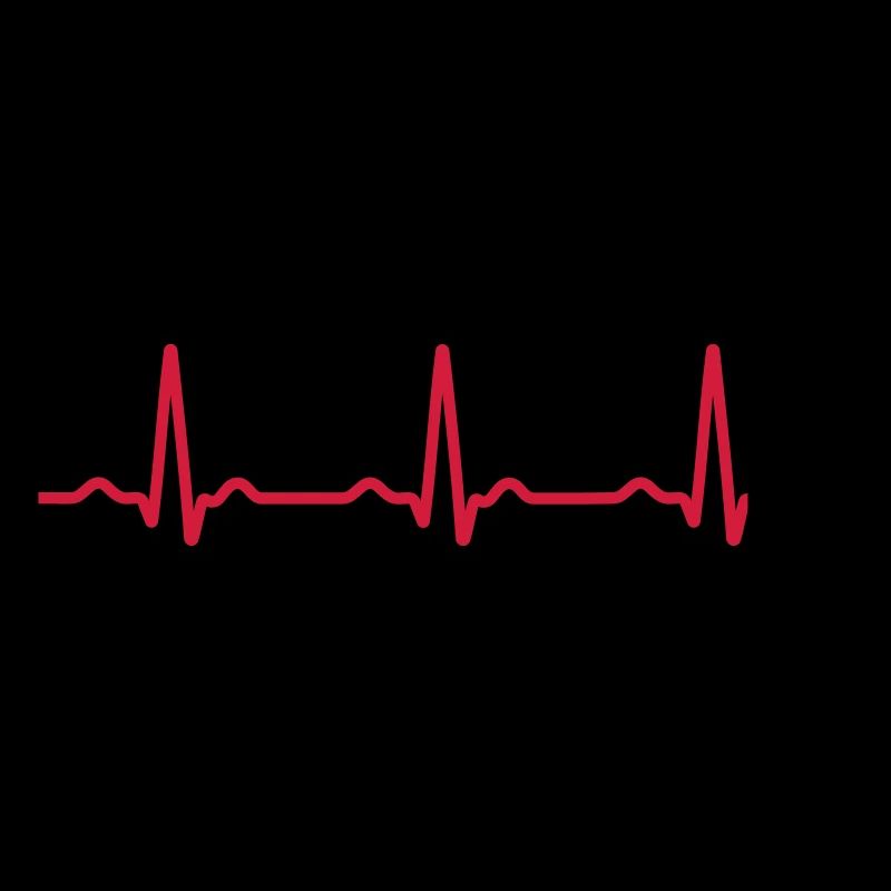 Seamless Red Ecg Heartbeat Pattern