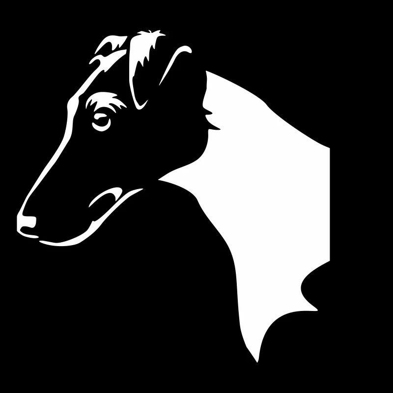 Fox Terrier Head "Black Edition"