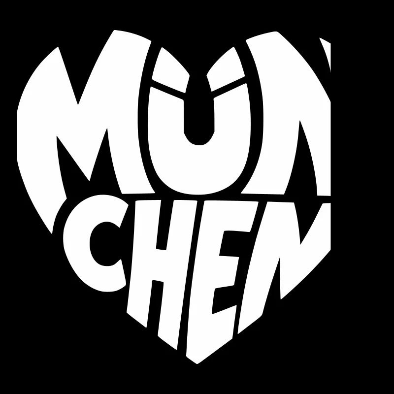 München Herzlogo Typografie