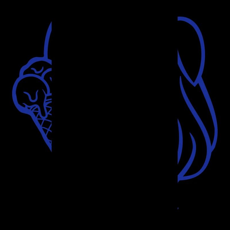 Hase isst Eis Waffel Eiscreme lecker Mädchen Frau