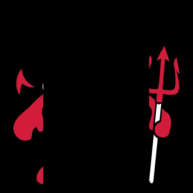 Sheep Devil Satan Hell Evil Trident Horns Cool