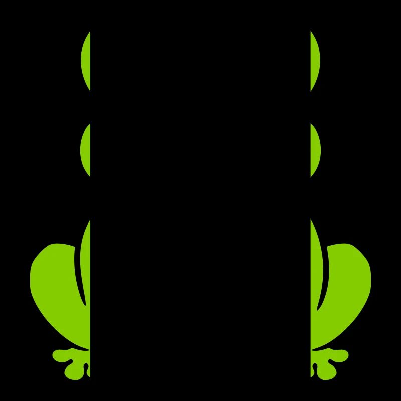 Comic süßer Frosch sitzend