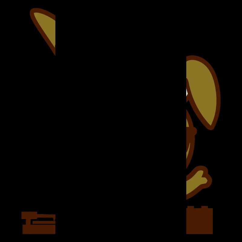 Cute Nerd DJ Bunny Rabbit Mixer Party Music