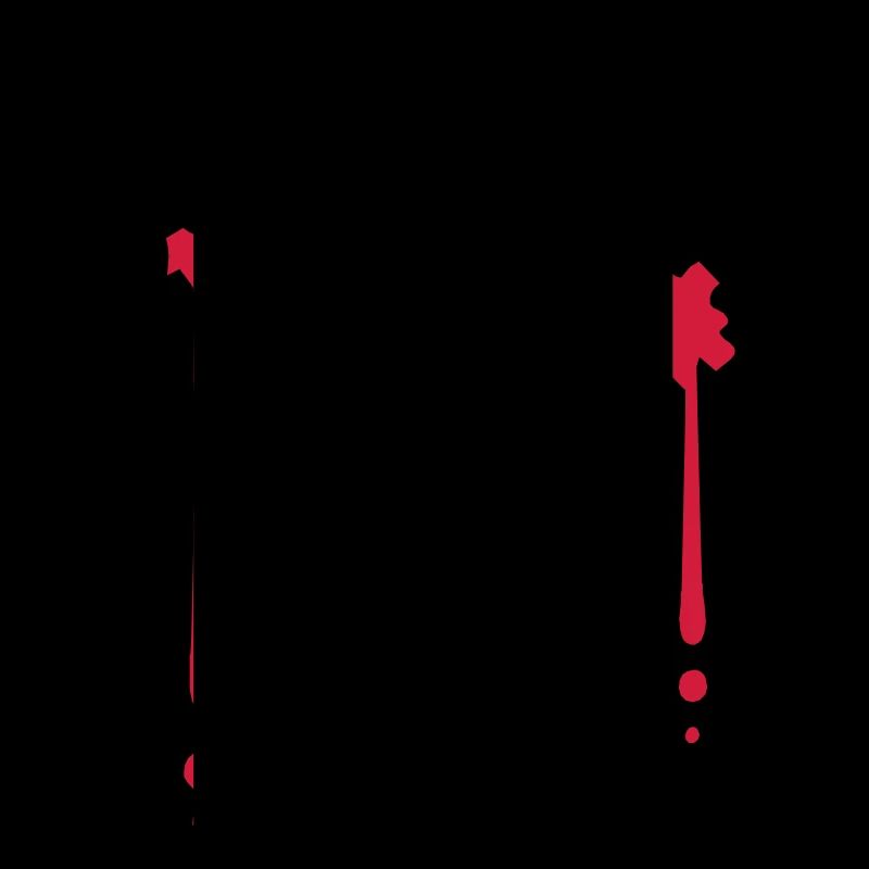 Goutte de symbole d'anarchie de sang