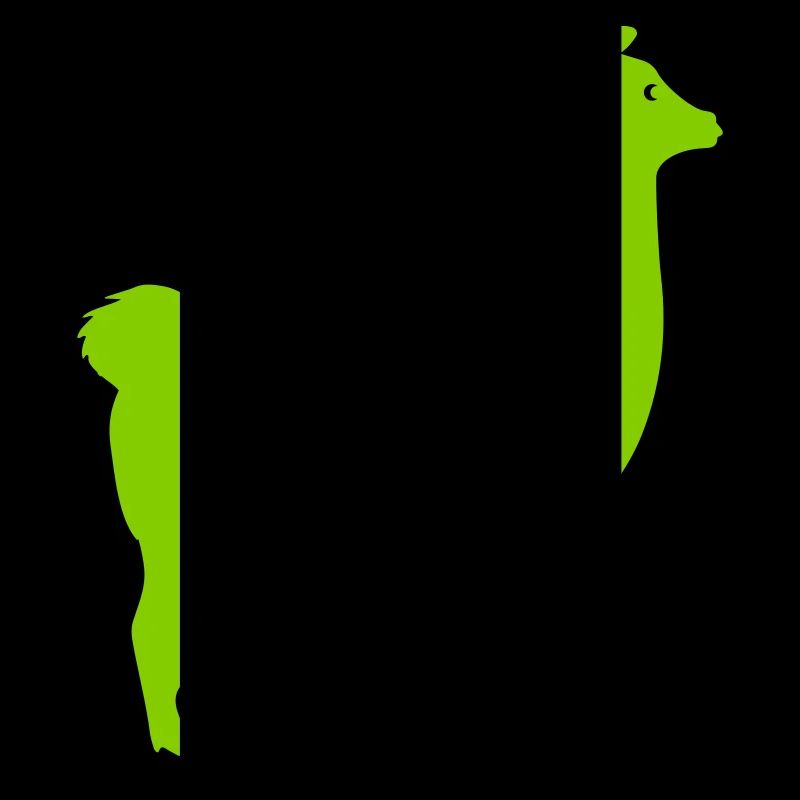 Silhouette de lama