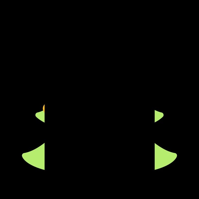 Christmas tree with face