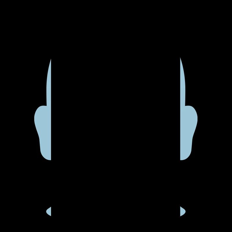 Outline Silhouette Bald Man