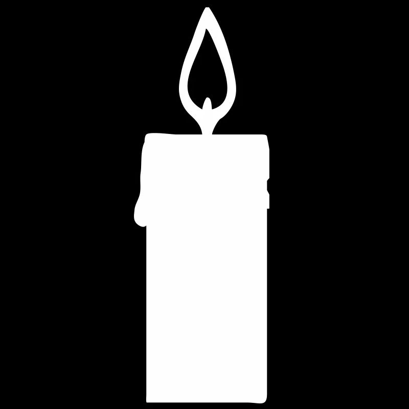 Light silhouette candle in lantern