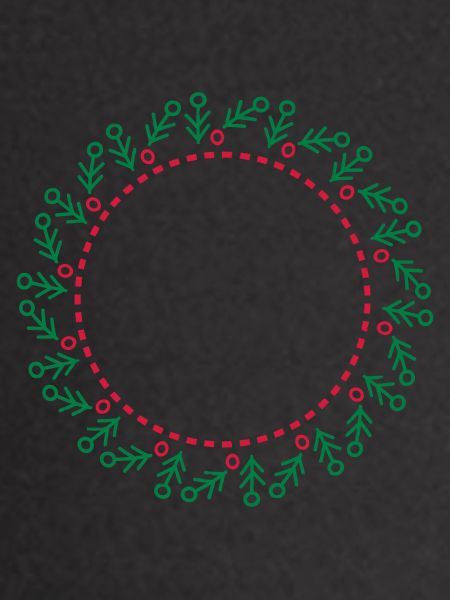 Neujahrs- und Weihnachtskranz