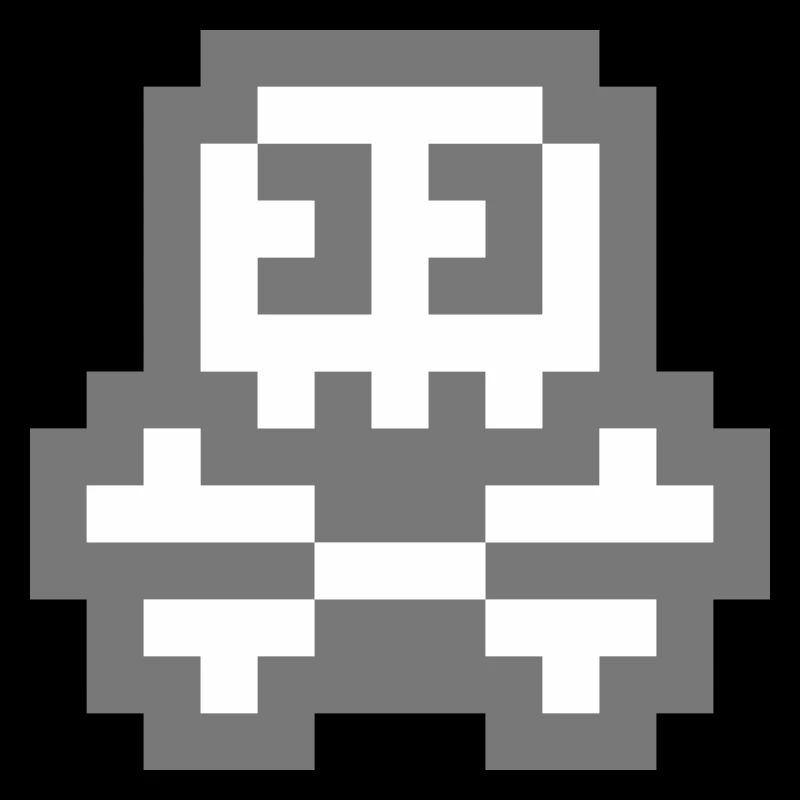 Crâne mignon 8bit