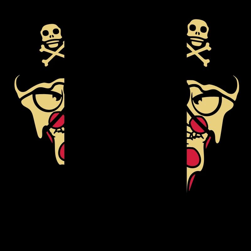 2 Evil Fast Food Pizza Pirate Duel Eye Patch