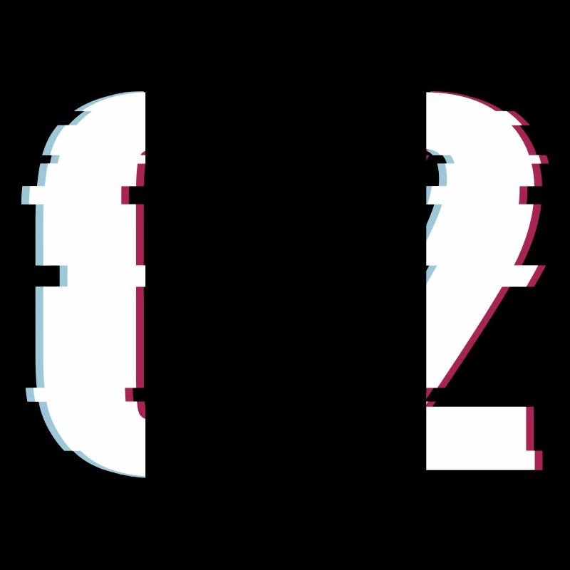 Two 2 Two 02 Number Effect Distorted Number