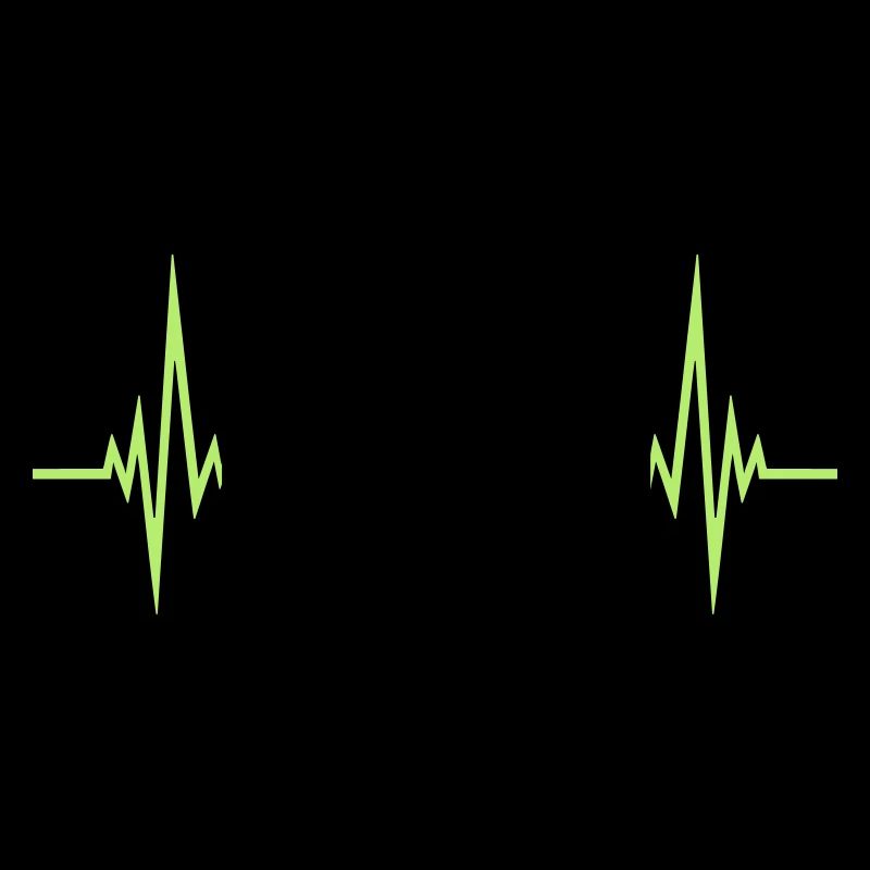 bamboo pulse frequency heartbeat plant silhouette