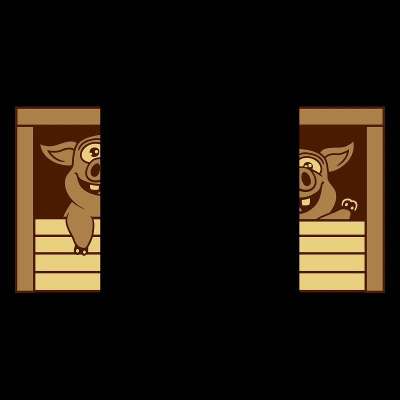 2 Comici Maiali Stabili