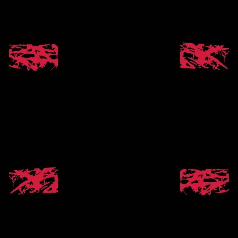 2 red stripe line bar underlined frame around