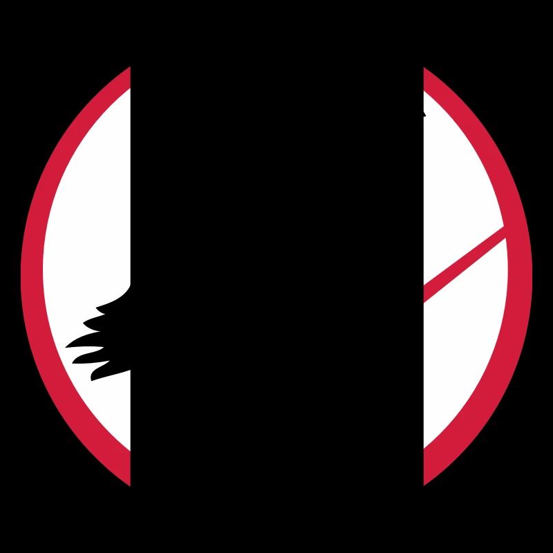 Corbeau assis interdit Rod Corde signe Note