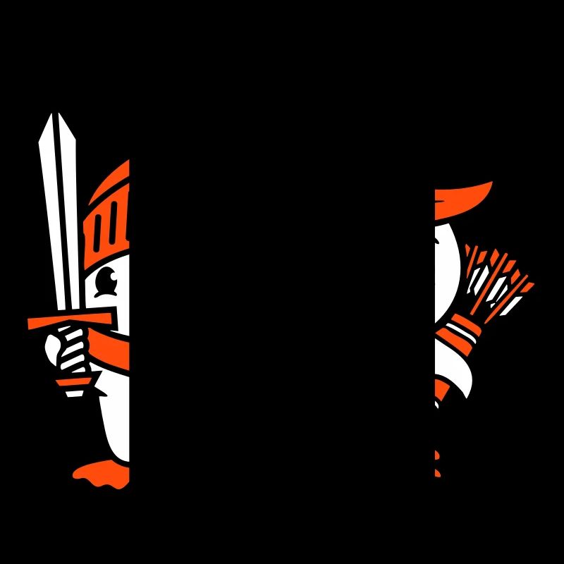 2 Ducks Knight Archer Épée Bouclier Combattant