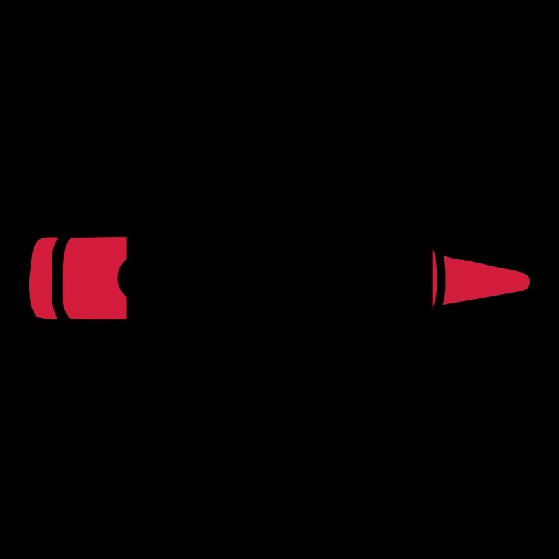 Crayon de cire rouge design cool