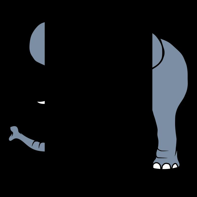Großer grauer Elefant