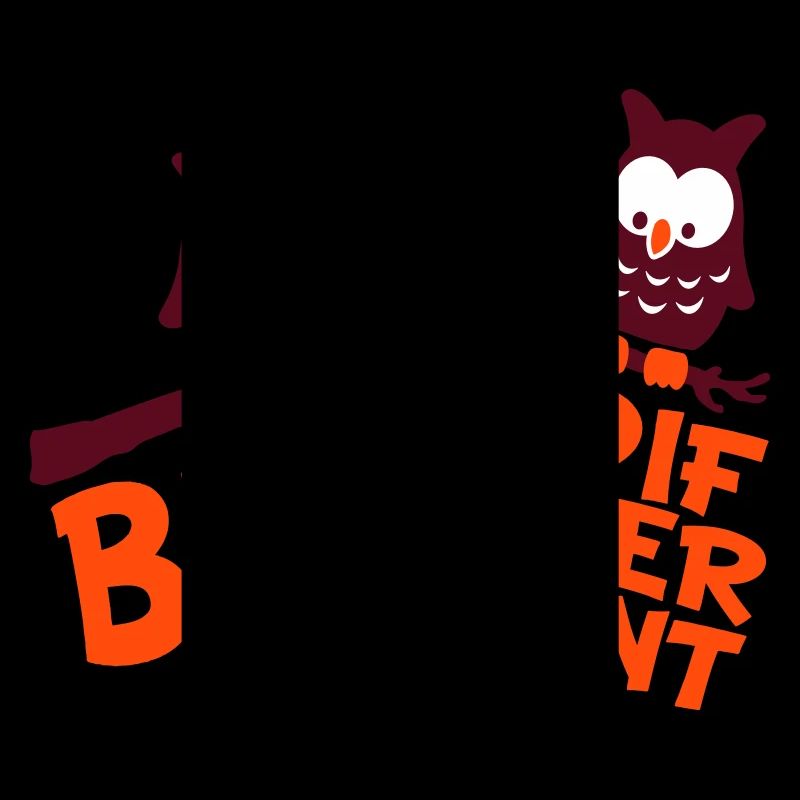 3 Owls Be Different Saying Crazy Funny Branch