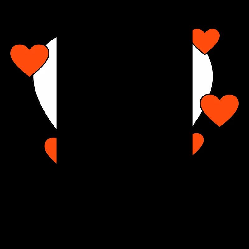 Speech bubble with hearts