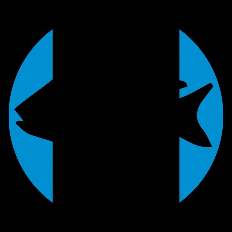 circle round stamp team sport logo caught fish