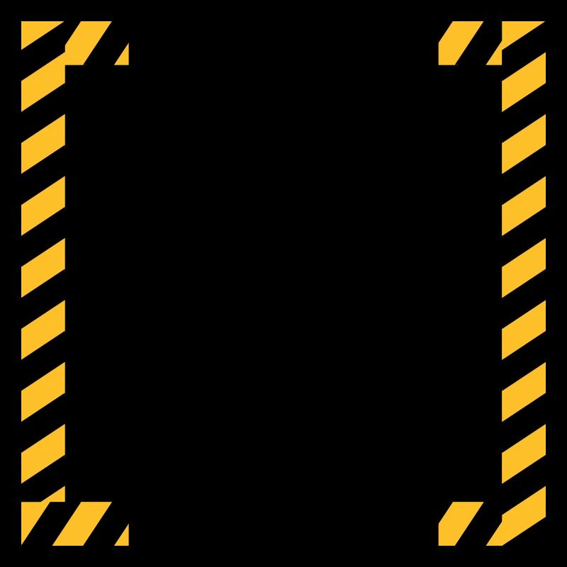 Frame sign barrier tape