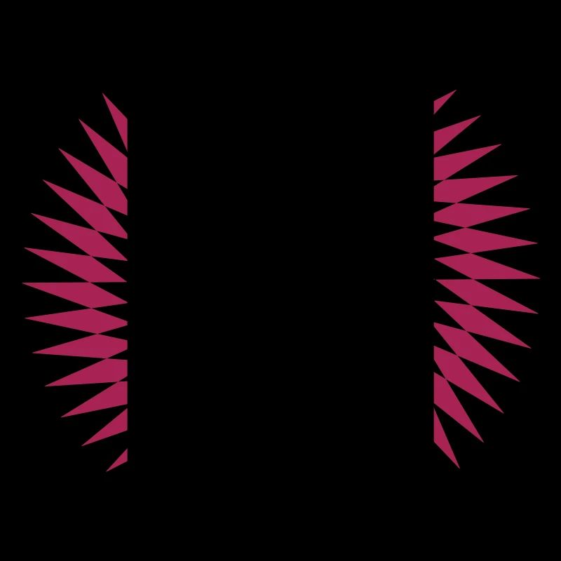 Jagged Star Illusion Vectorgraphic