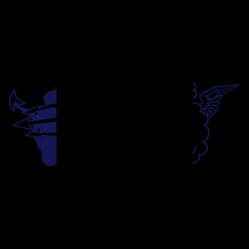 2 Sheep Angel Devil Satan Hell Evil Heaven Good