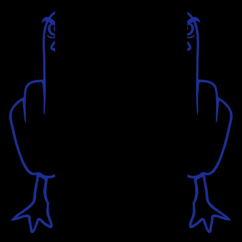 2 Seagulls Doigt d’honneur Insulte Stinkfinger Équipe